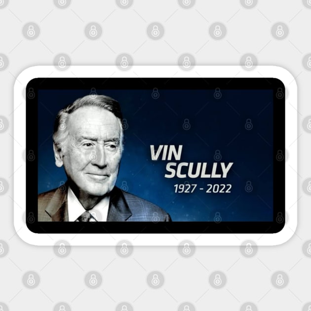 Vin scully 1927 2022 Sticker by ARRIGO